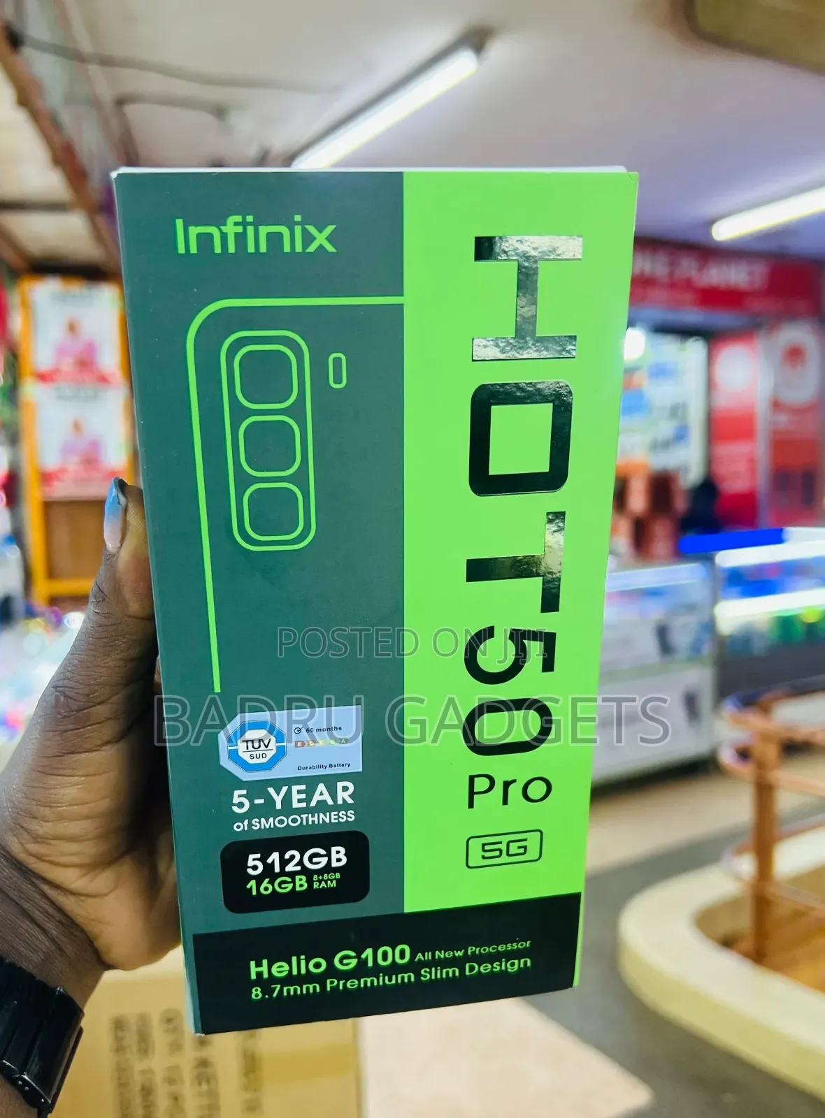 New Infinix Hot 50 Pro 4G 256 GB Black