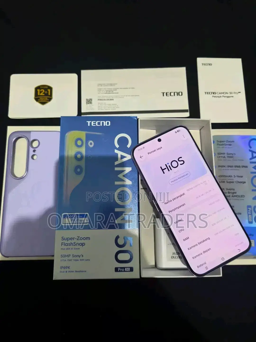 New Tecno Camon 50 Pro 256 GB Pink