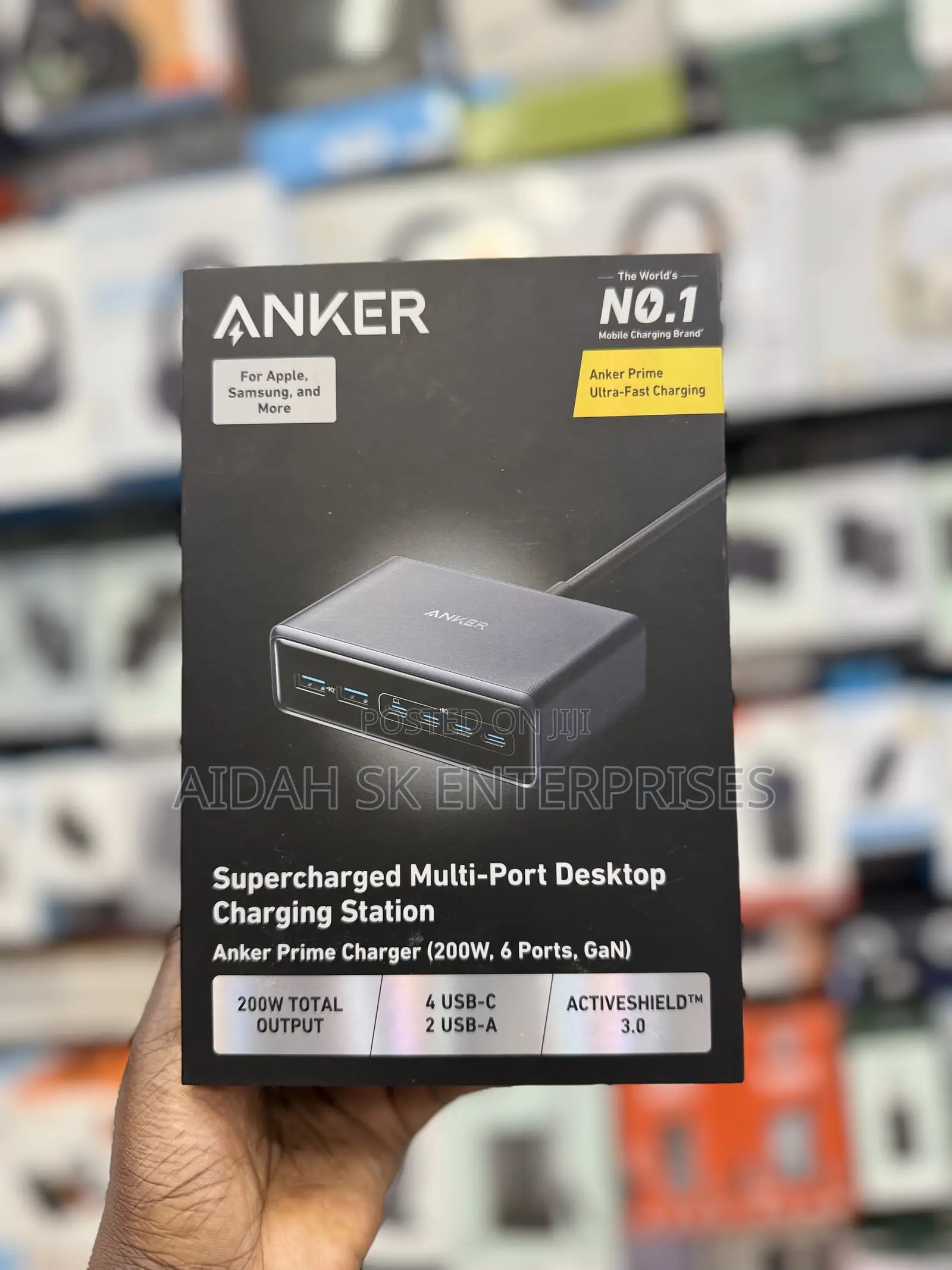 Anker Prime Charging Station, 200W 6-Port GaN Desktop Charger