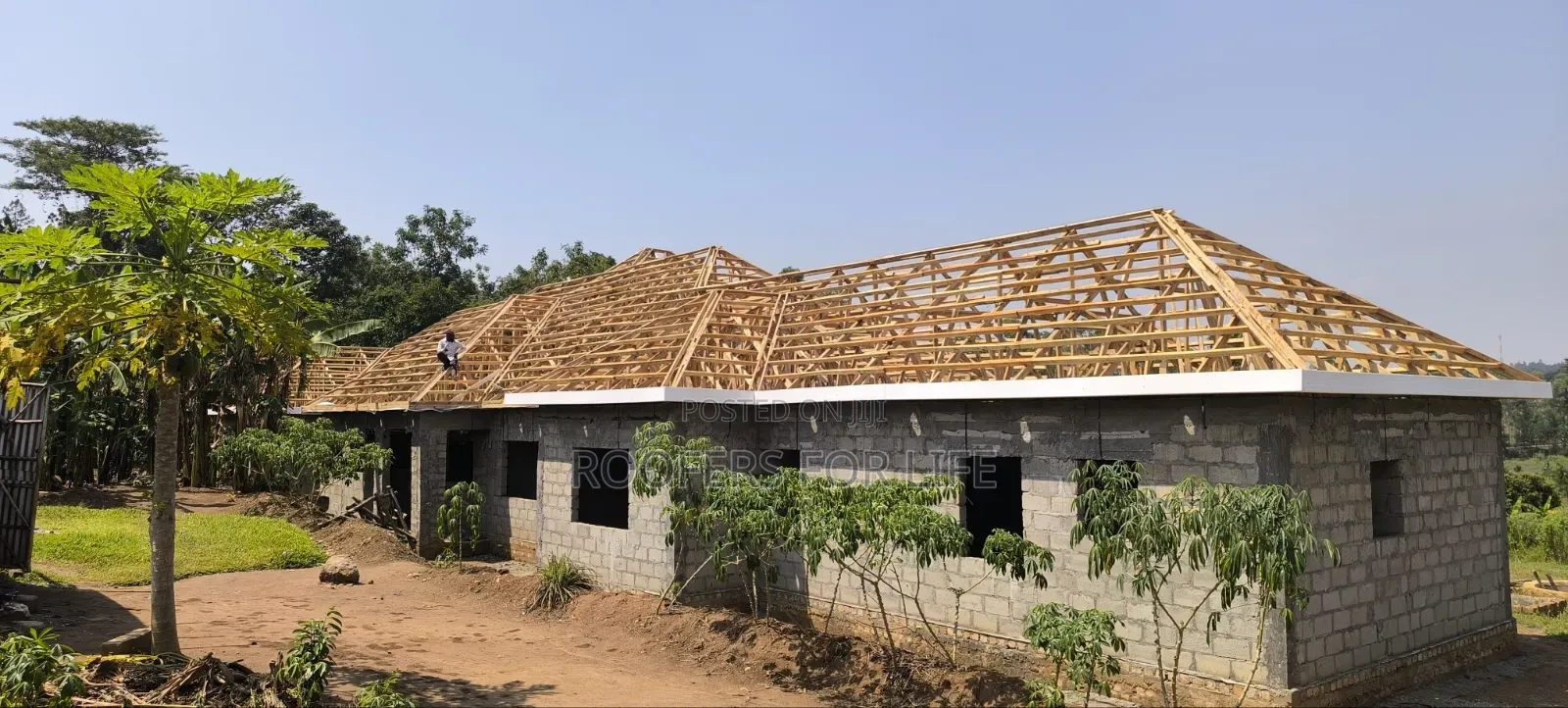Flat Roof Cleaning of Roof Tiles