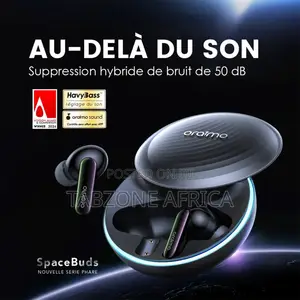 Oraimo SpaceBuds True Wireless–Hybrid ANC, HavyBass Premium Sound