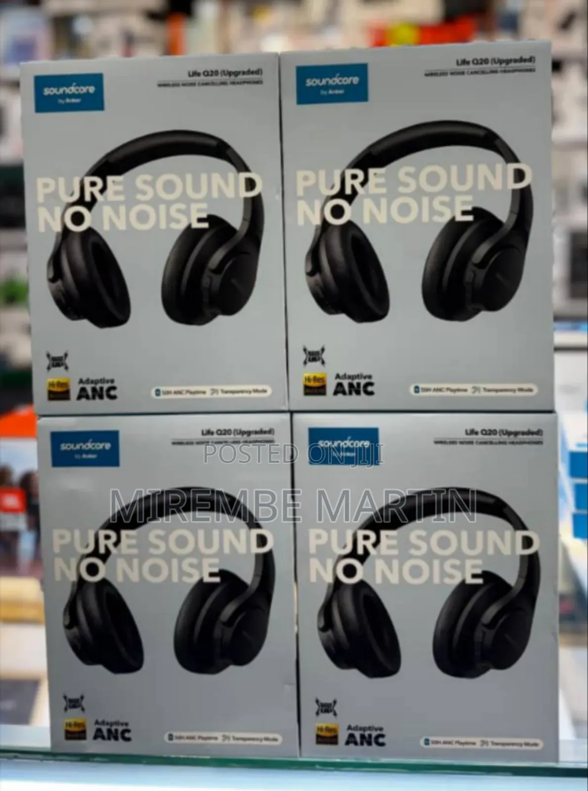 Soundcore Anker Life Q20 Hybrid Active Noise Cancelling Headphones