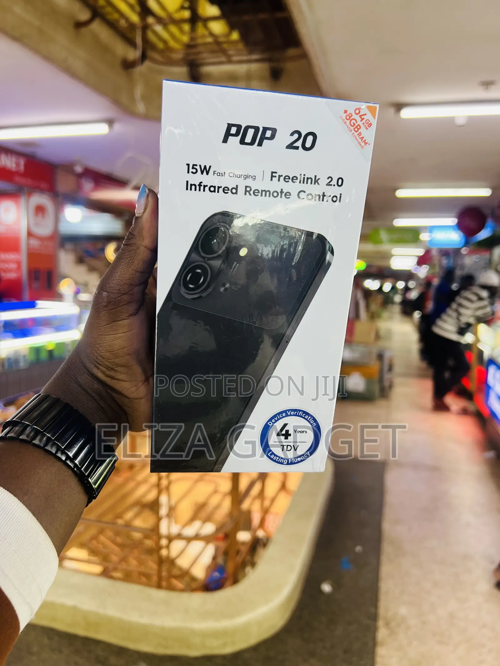 New Tecno Pop 20 128 GB Black