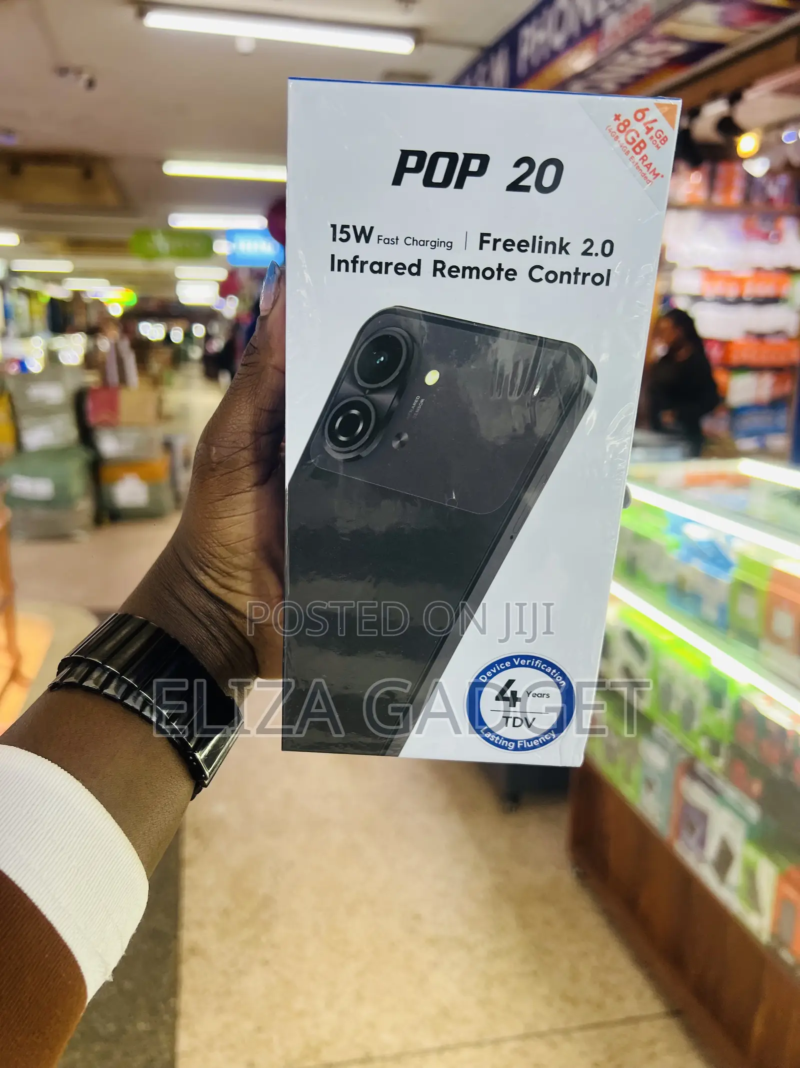New Tecno Pop 20 128 GB Black