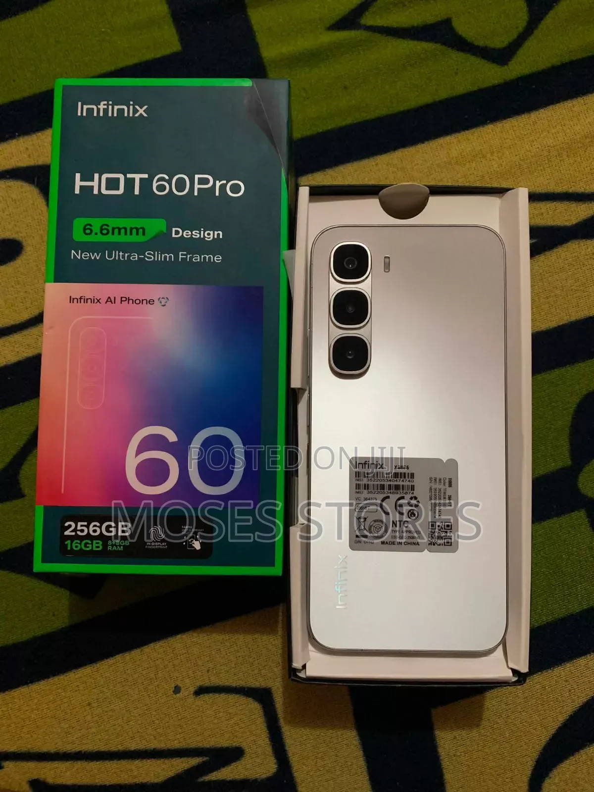 New Infinix Hot 60 Pro 256 GB Silver
