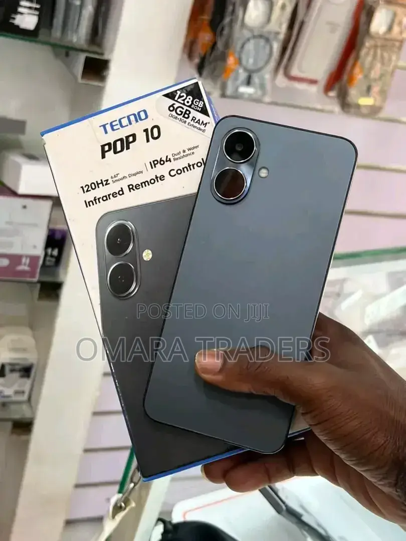 New Tecno Pop 10 128 GB Black
