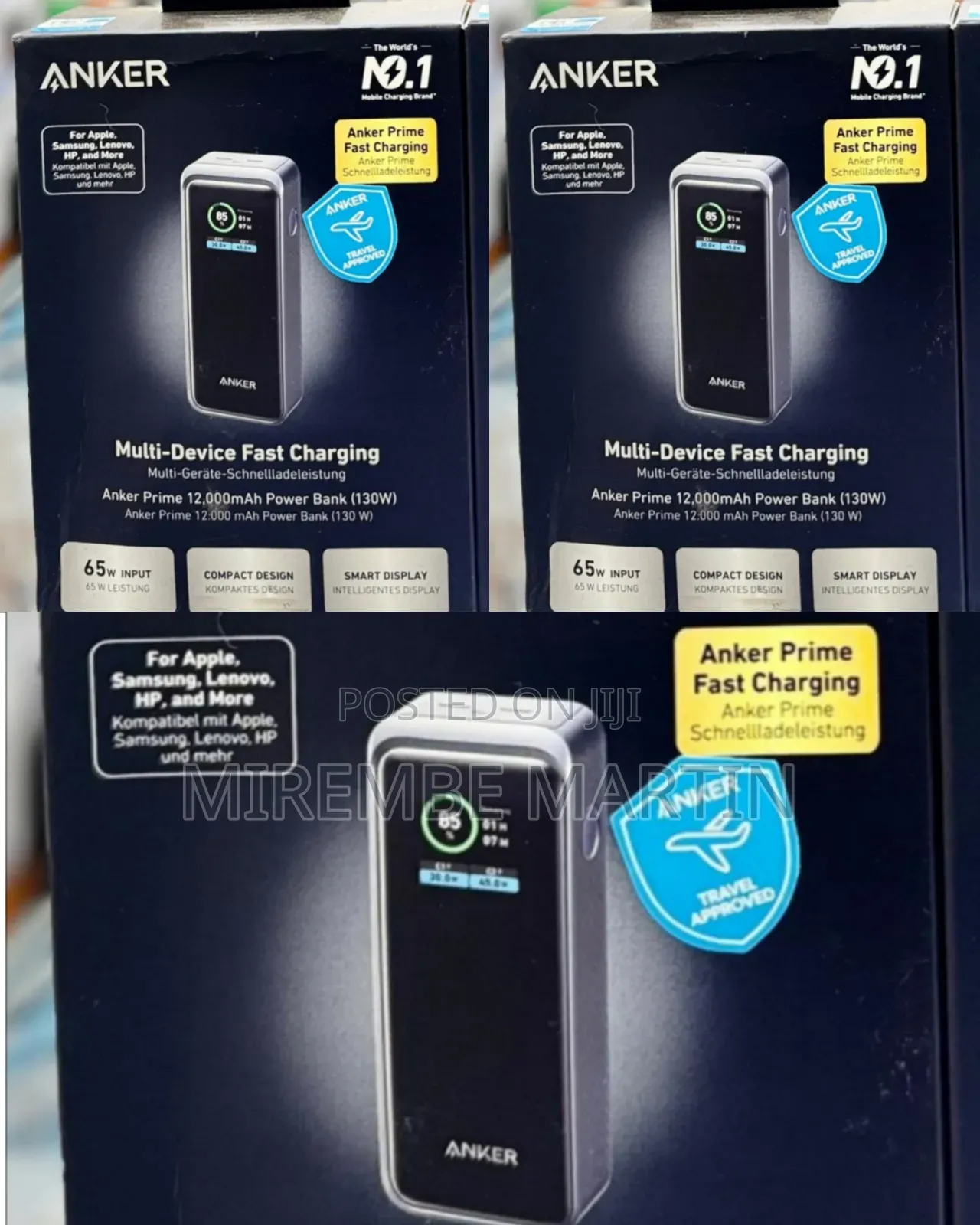 Anker Prime 12,000mAh Power Bank (130W)