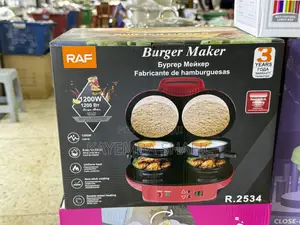 Brand New RAF Double Electric Burger Maker (R.2534)