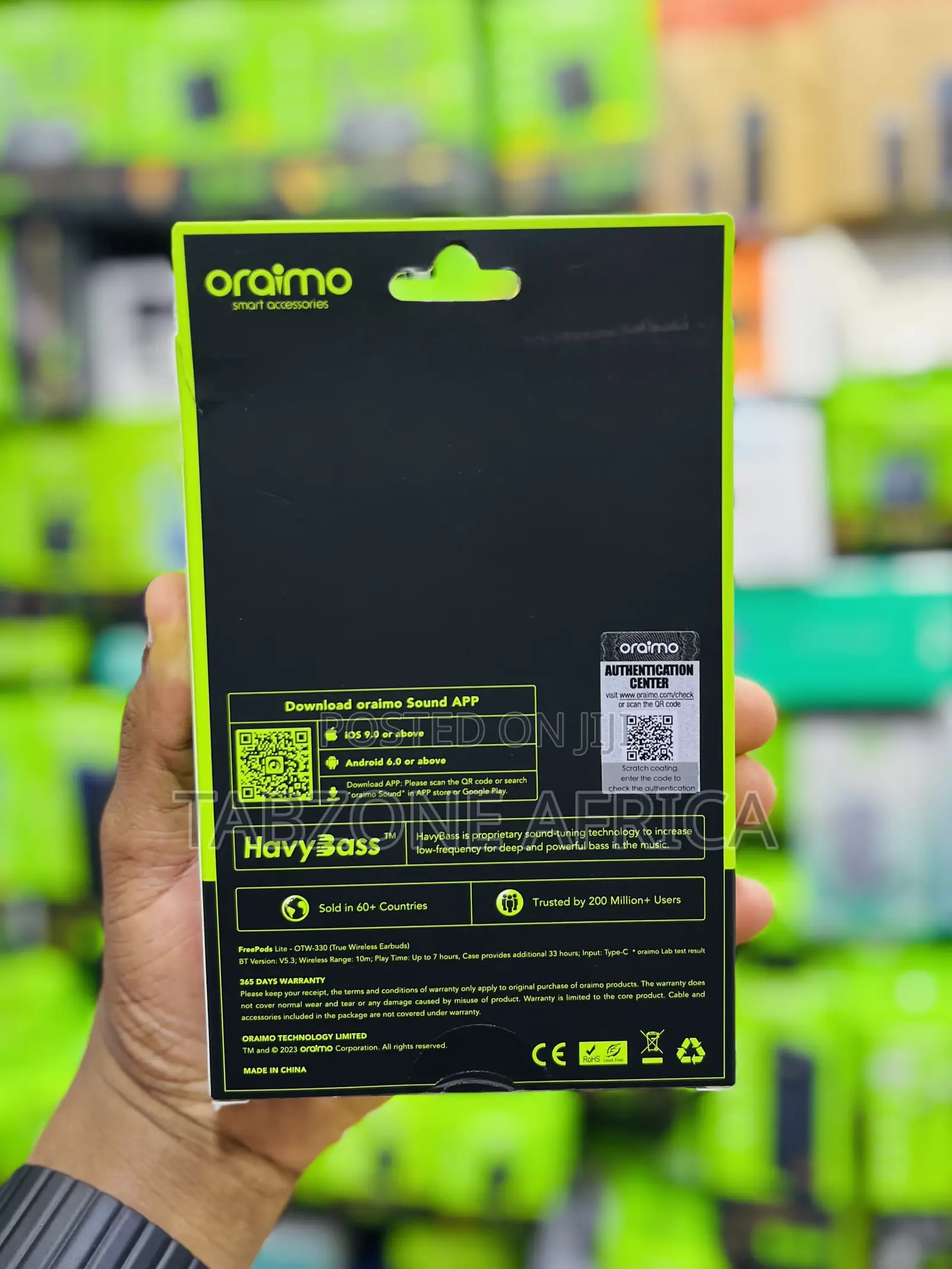 Oraimo FreePods Lite OTW-330 True Wireless Earbuds With HavyBass