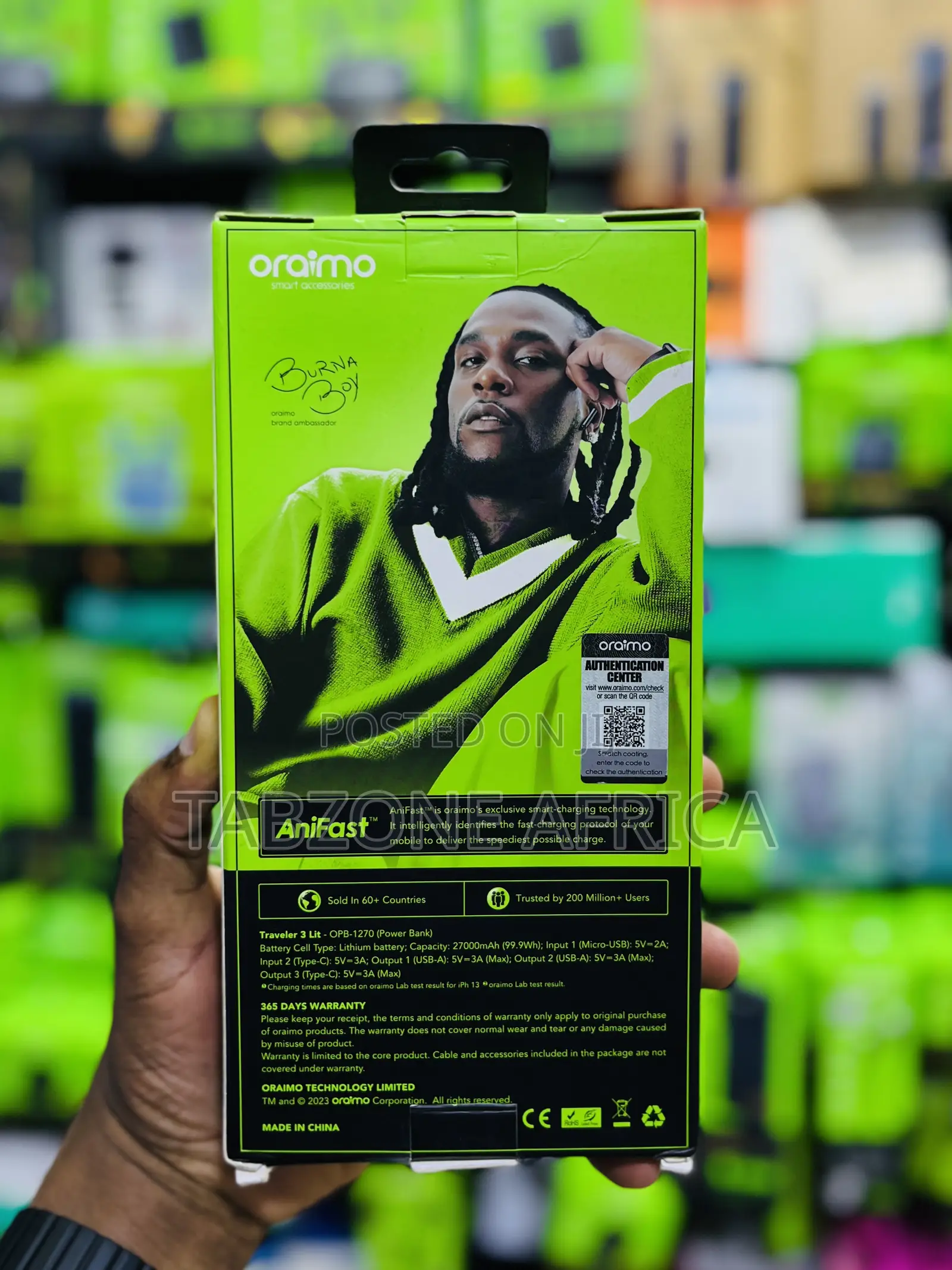 Oraimo Traveler 3 Lite 27000mAh 15W Fast Charging Power Bank