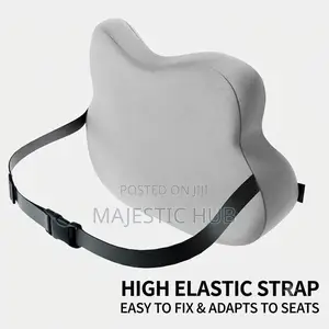 Lumbar Support Pillow – Memory Foam Back Cushion With Adjustable Strap
