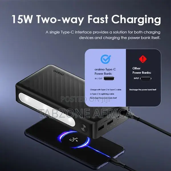 Oraimo Traveler 3 Lite 27000mAh 15W Fast Charging Power Bank
