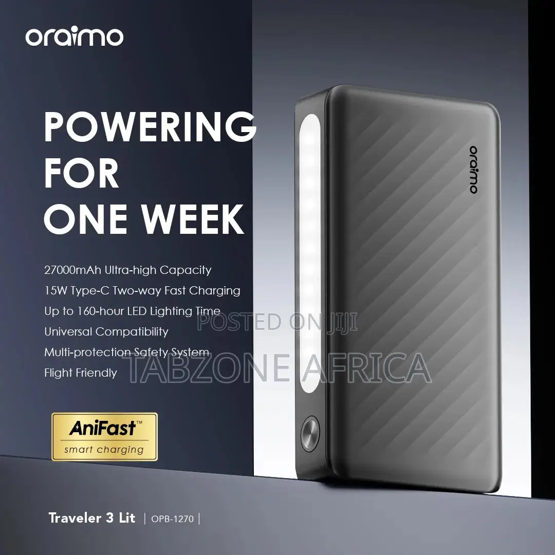 Oraimo Traveler 3 Lite 27000mAh 15W Fast Charging Power Bank
