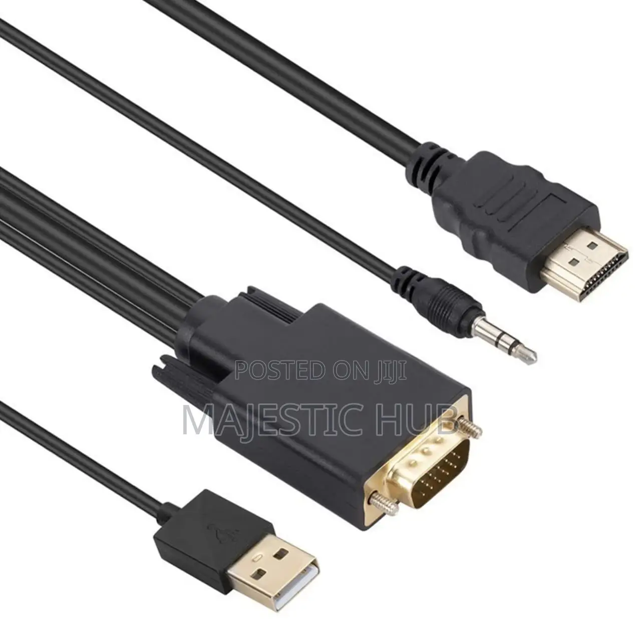 VGA to HDMI Converter Cable 1080P – 1.8M VGA Male to HDMI Male Adapter