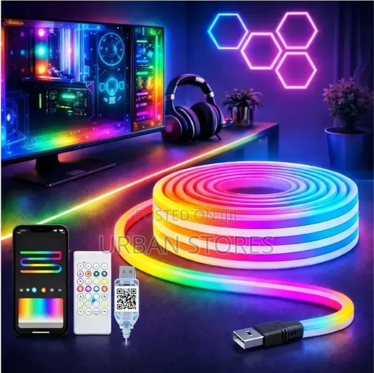 Gesto RGBIC Neon Rope Light 5-Meter Strip Light
