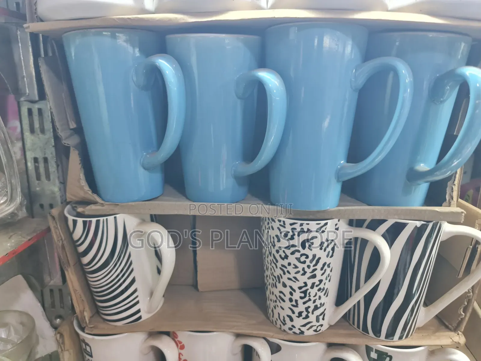 Blue Tall Ceramic Cups 12pcs Ceramic Cups 12pcs