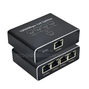 RJ45 Internet Splitter - 1 to 4 - 1000Mbps - Gigabit Ethernet Hub