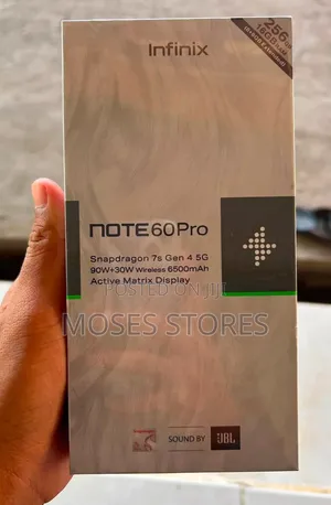 New Infinix Note 60 Pro 256 GB Silver
