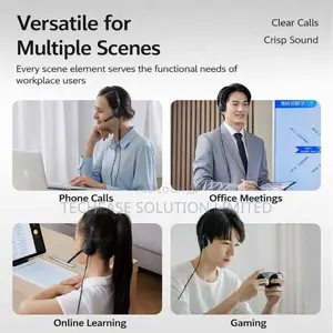 HP Meeting N Wired Headset With Microphone – USB-C USB-A Dual Plug
