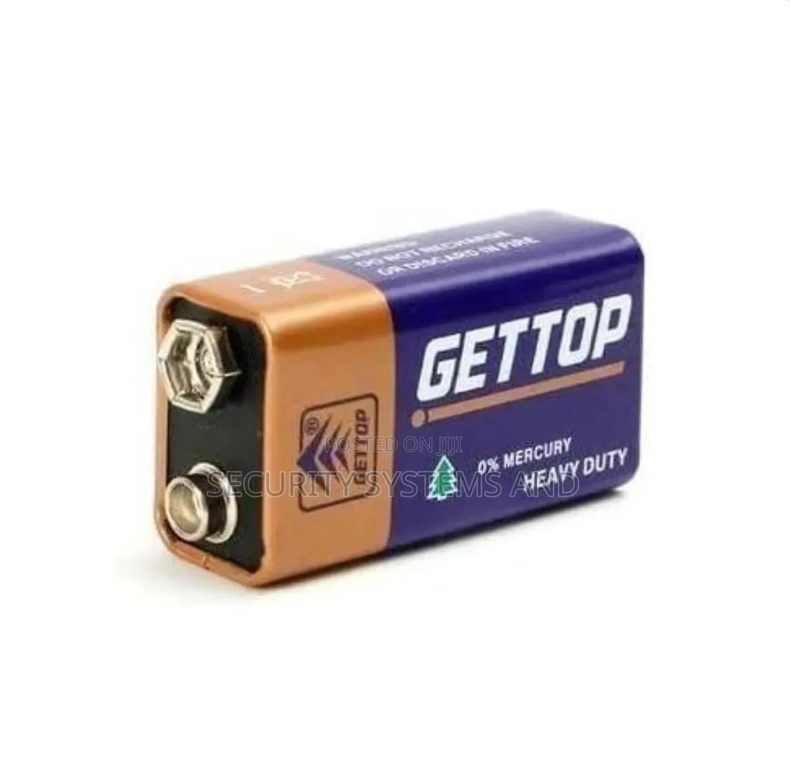 GETTOP Heavy Duty 9V Battery, Mercury-Free