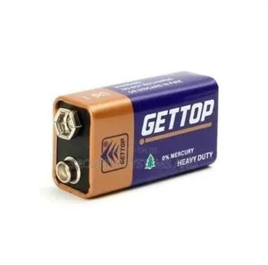 GETTOP Heavy Duty 9V Battery, Mercury-Free