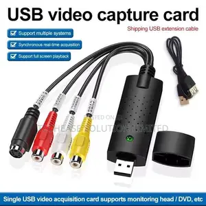 USB 2.0 Video Capture Card RCA to USB – Audio Video Converter Adapter