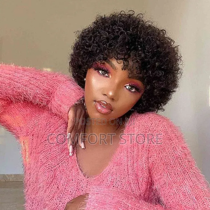 Natural Afro Indiana Human Hair Wigs