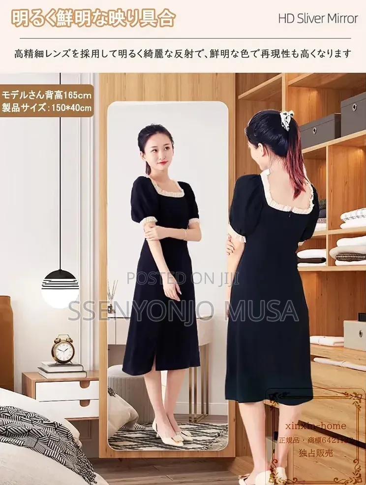 Acrylic Full Body Wall Mirror Sticker 80 × 30 Cm – Shatterproof Mirror