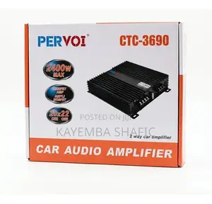 Pervoi CTC-3690 Car Audio Amplifier – 2400w 2-Channel Max Power
