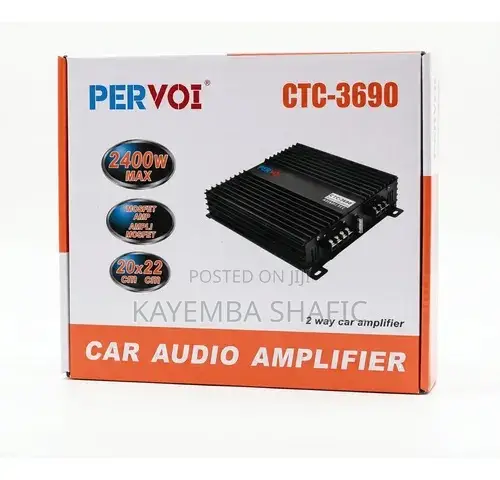 Pervoi CTC-3690 Car Audio Amplifier – 2400w 2-Channel Max Power