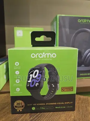 Oraimo Watch 6 Lite 2.01” HD Screen Smart Watch 24 Hour Health