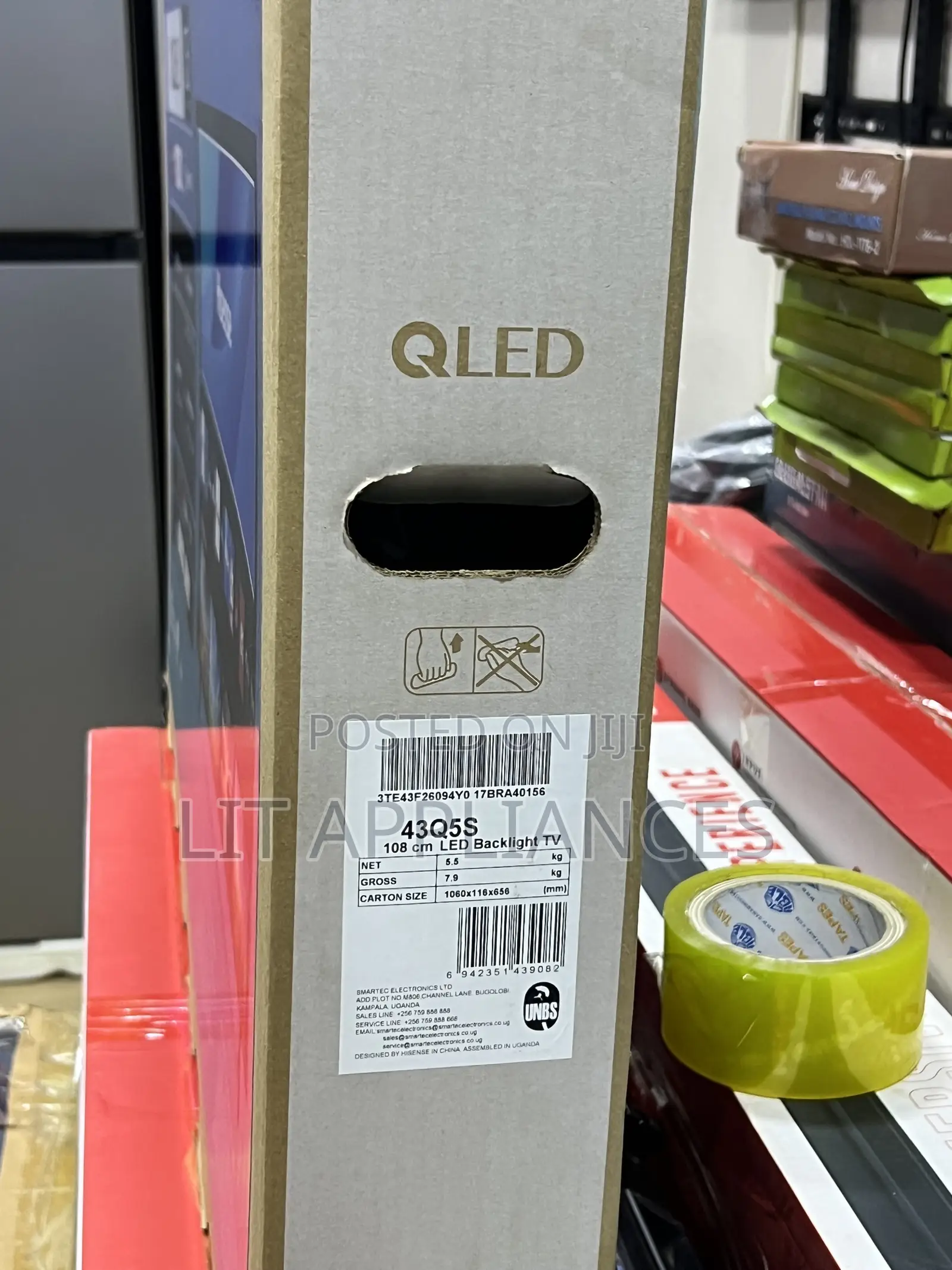Hisense 43inch Smart TV QLED With a Clear Picture,3yrs Warranty.