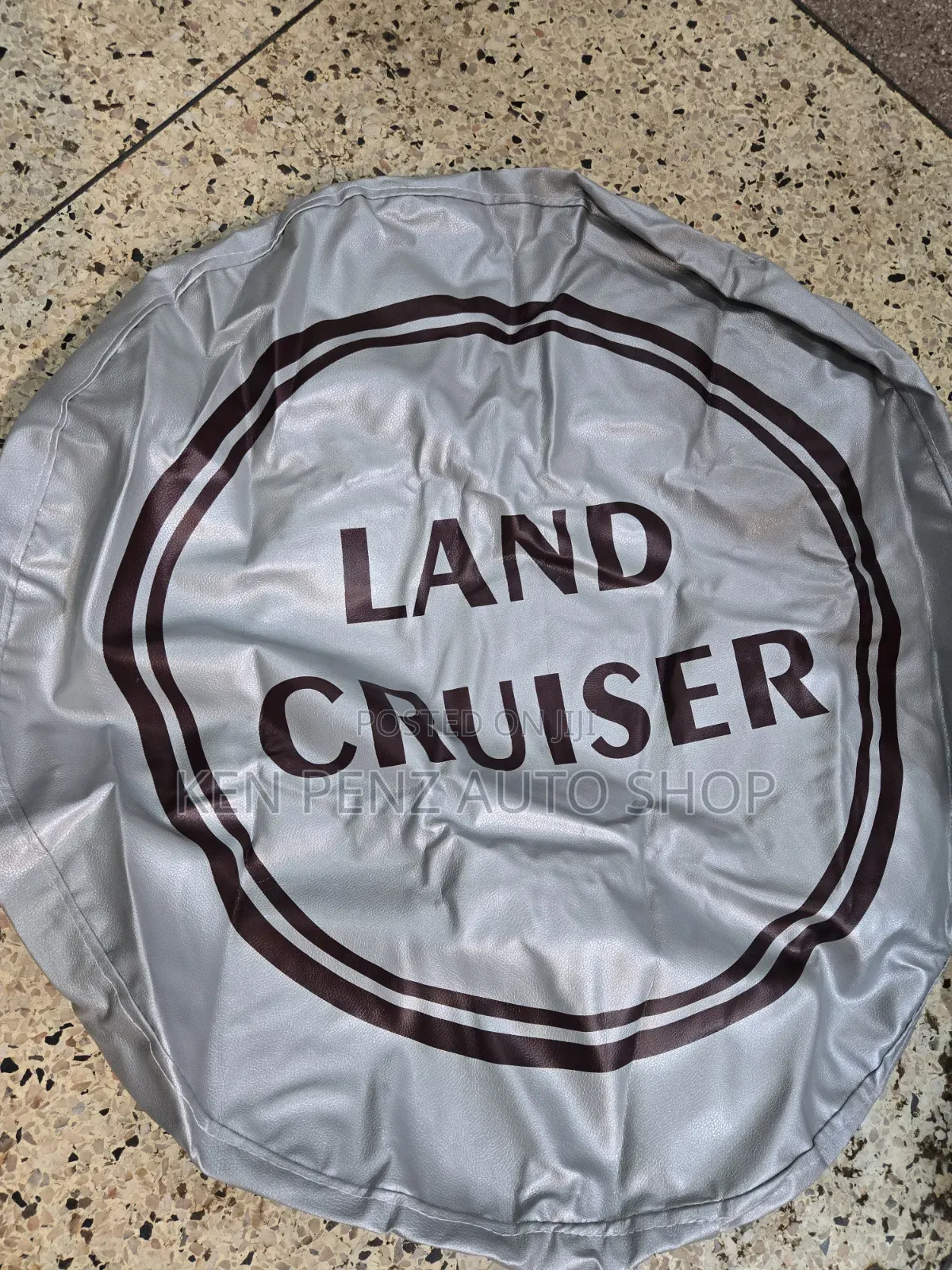 Grey Landcruiser Spare Tyre Cover