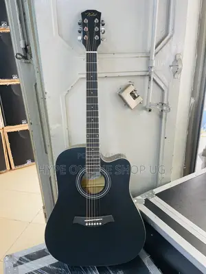 Brandnew Nice Sound Production Black Color Acoustic Guitar