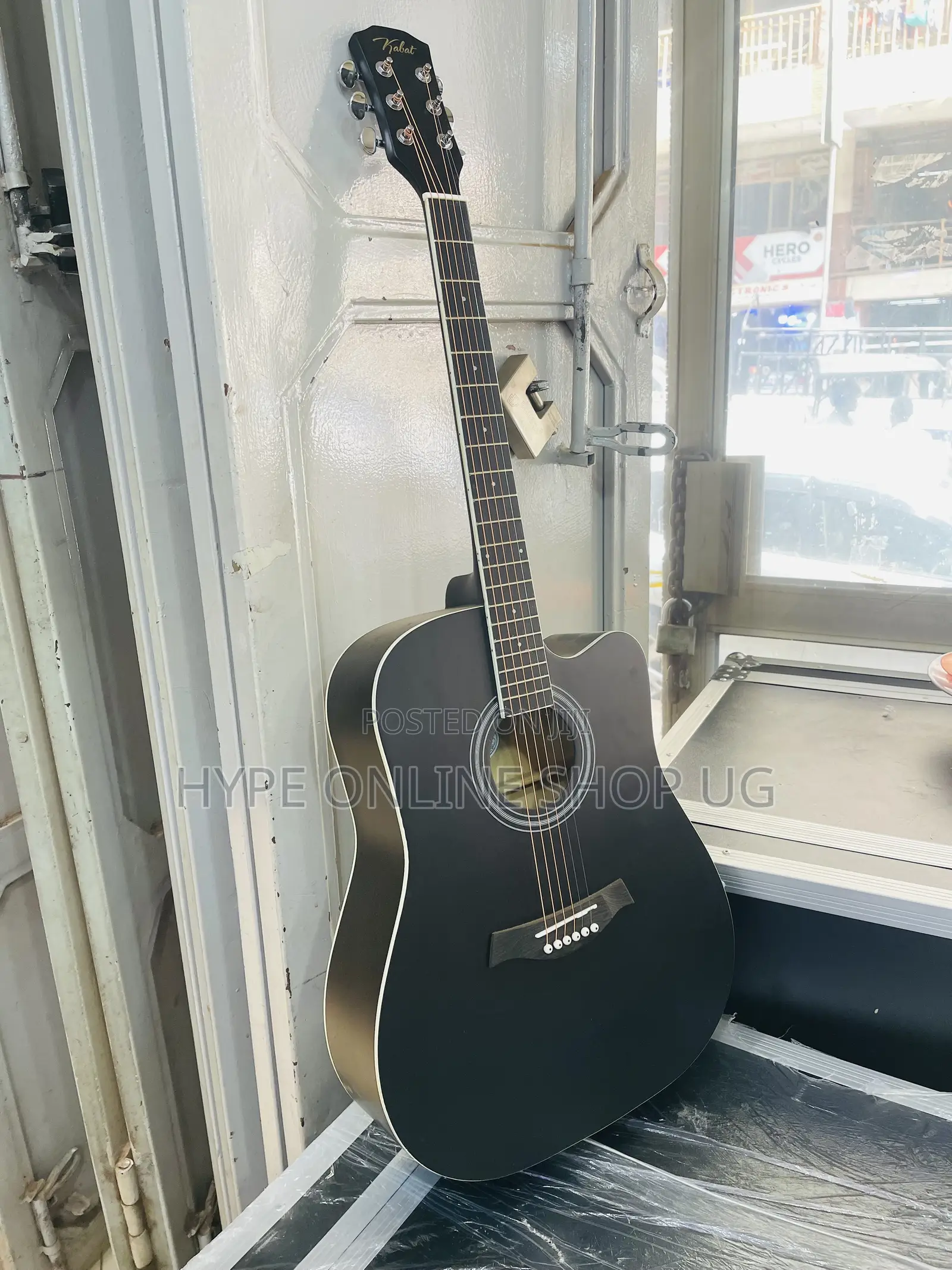 Brandnew Nice Sound Production Black Color Acoustic Guitar