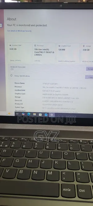 Laptop Lenovo ThinkBook 15 8GB Intel Core i7 SSD 256GB