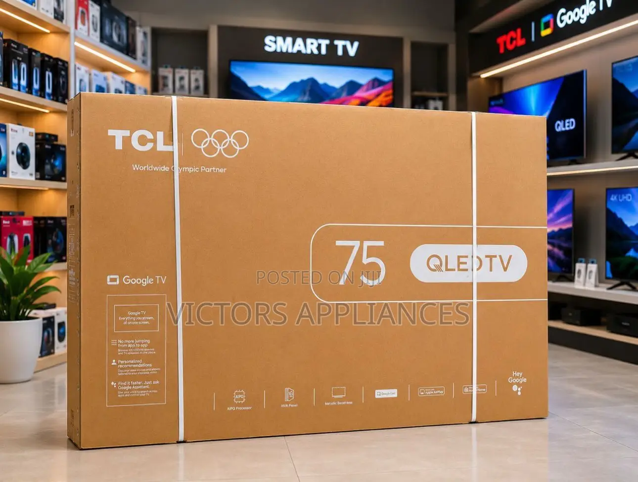 Brand New TCL 75inches Qled Google TV