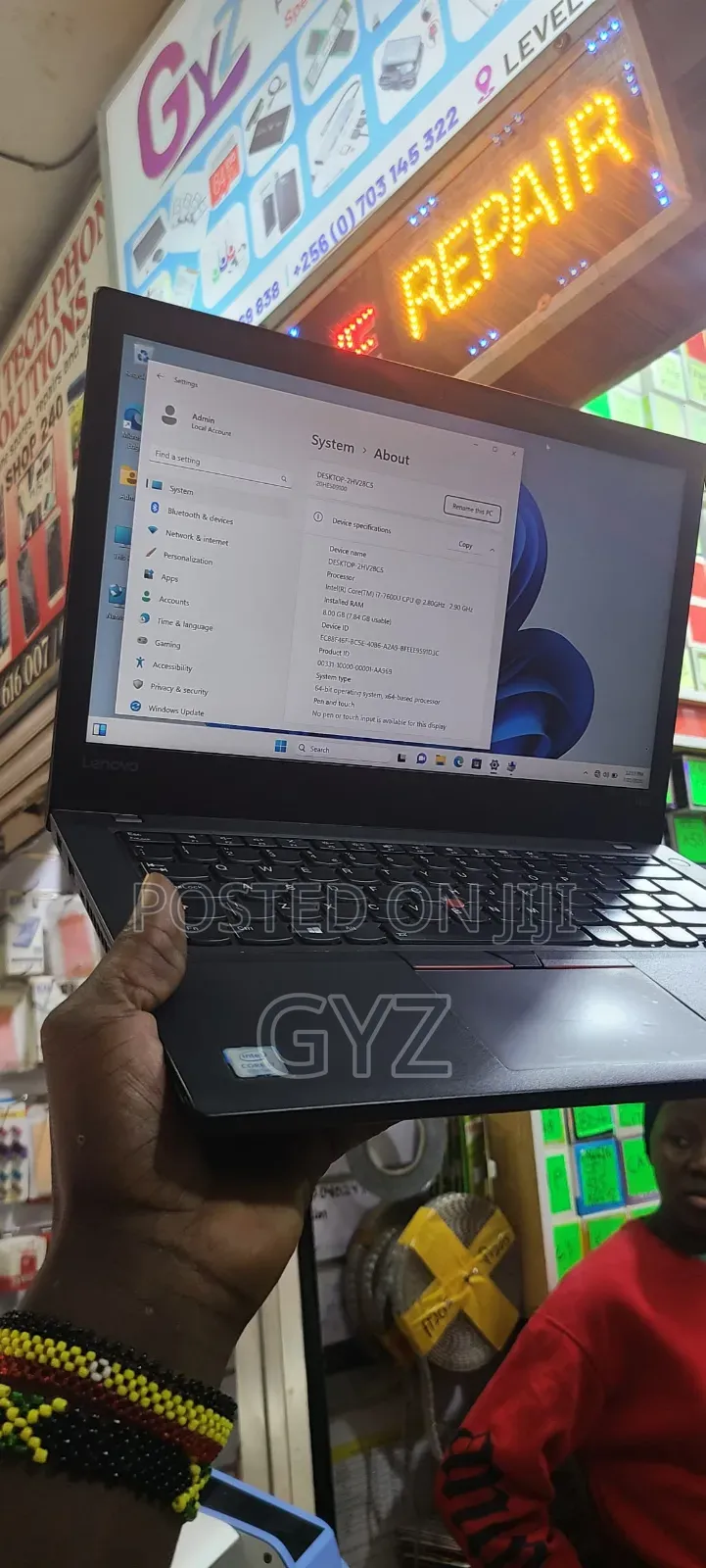 Laptop Lenovo ThinkPad T470 8GB Intel Core i7 SSD 512GB