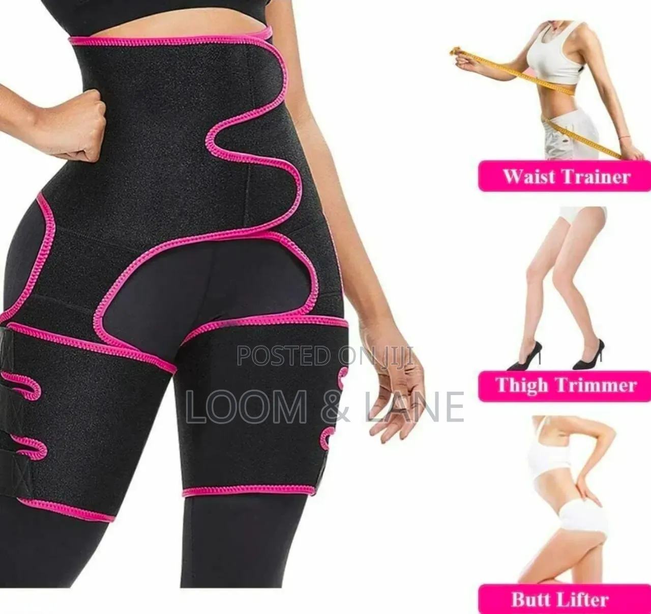 3 in 1 D Slimming Abdomen Waist Leg Belt Lifting Hip Girdle