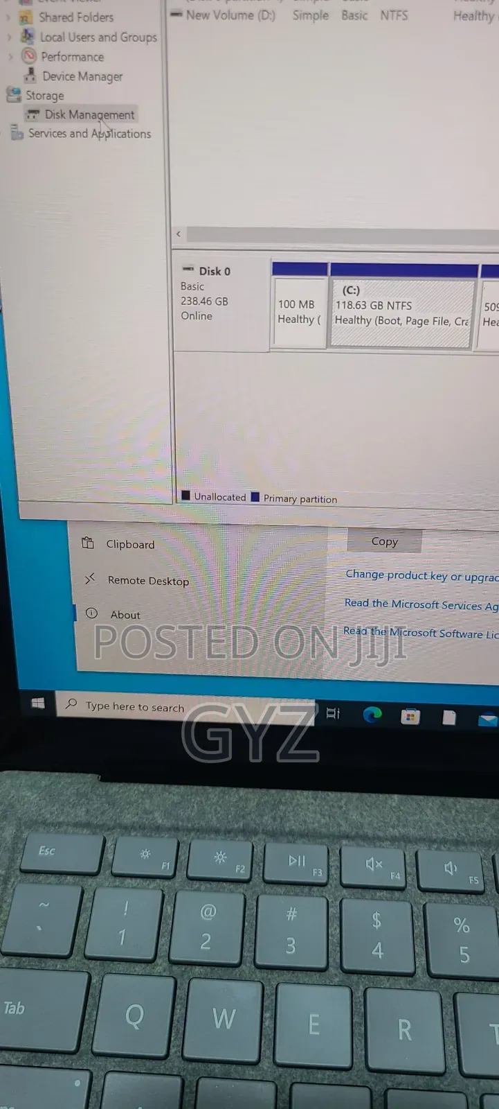 Laptop Microsoft Surface 8GB Intel Core i5 SSD 256GB