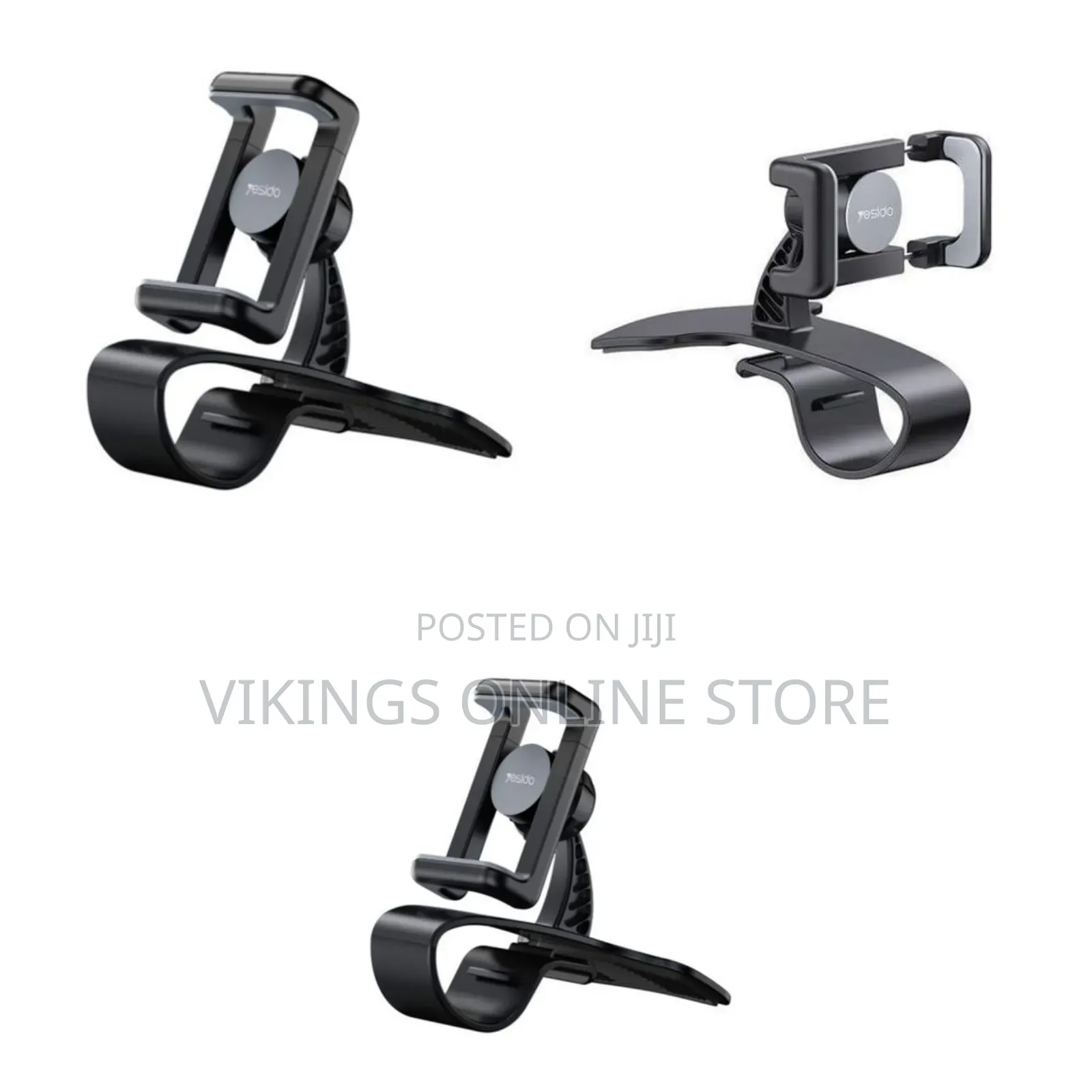 Go-Des C103 Car Dashboard Mount Phone Holder Stand Spring Clip on Crad