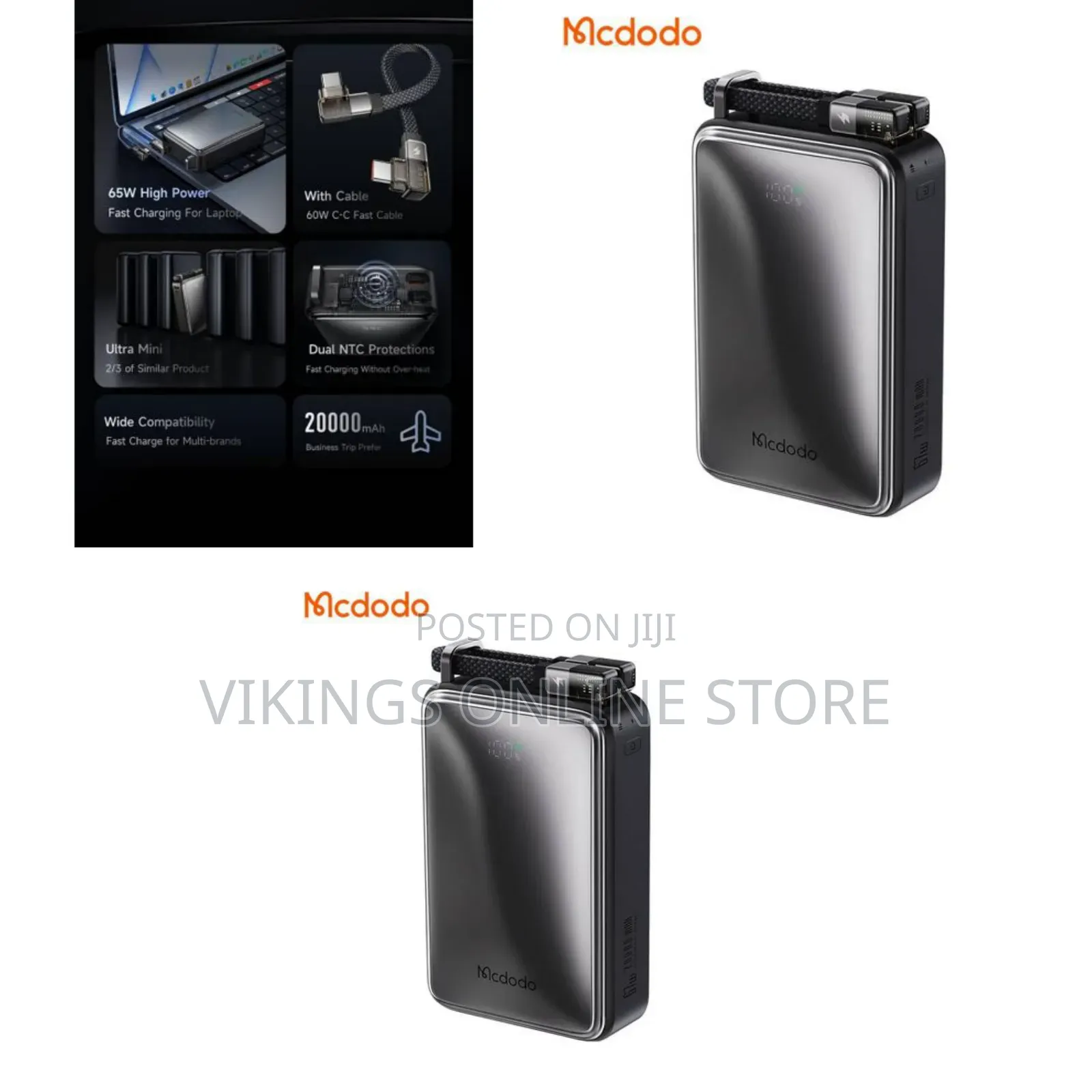 McDodo Laptop Power Bank,Portable Charger,Small 100W 25000mAh Power