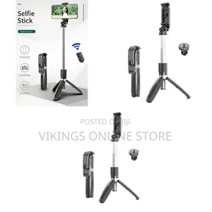 4 In1 Wireless Selfie Stick With Bluetooth Remote and Mobile Tripod