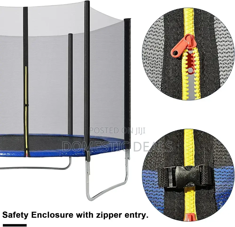 Trampoline With Safety Enclosure