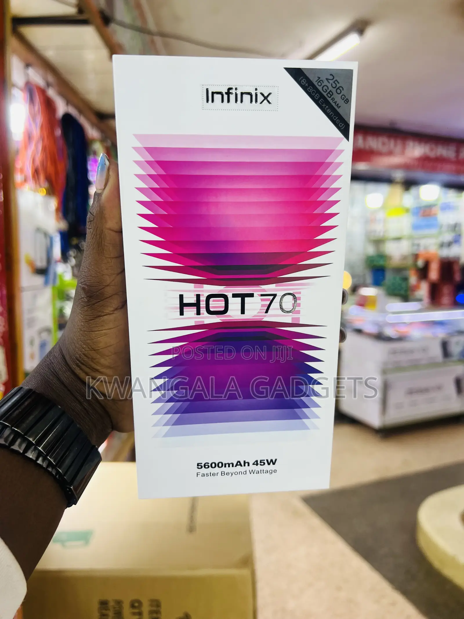 New Infinix Hot 70 256 GB Black