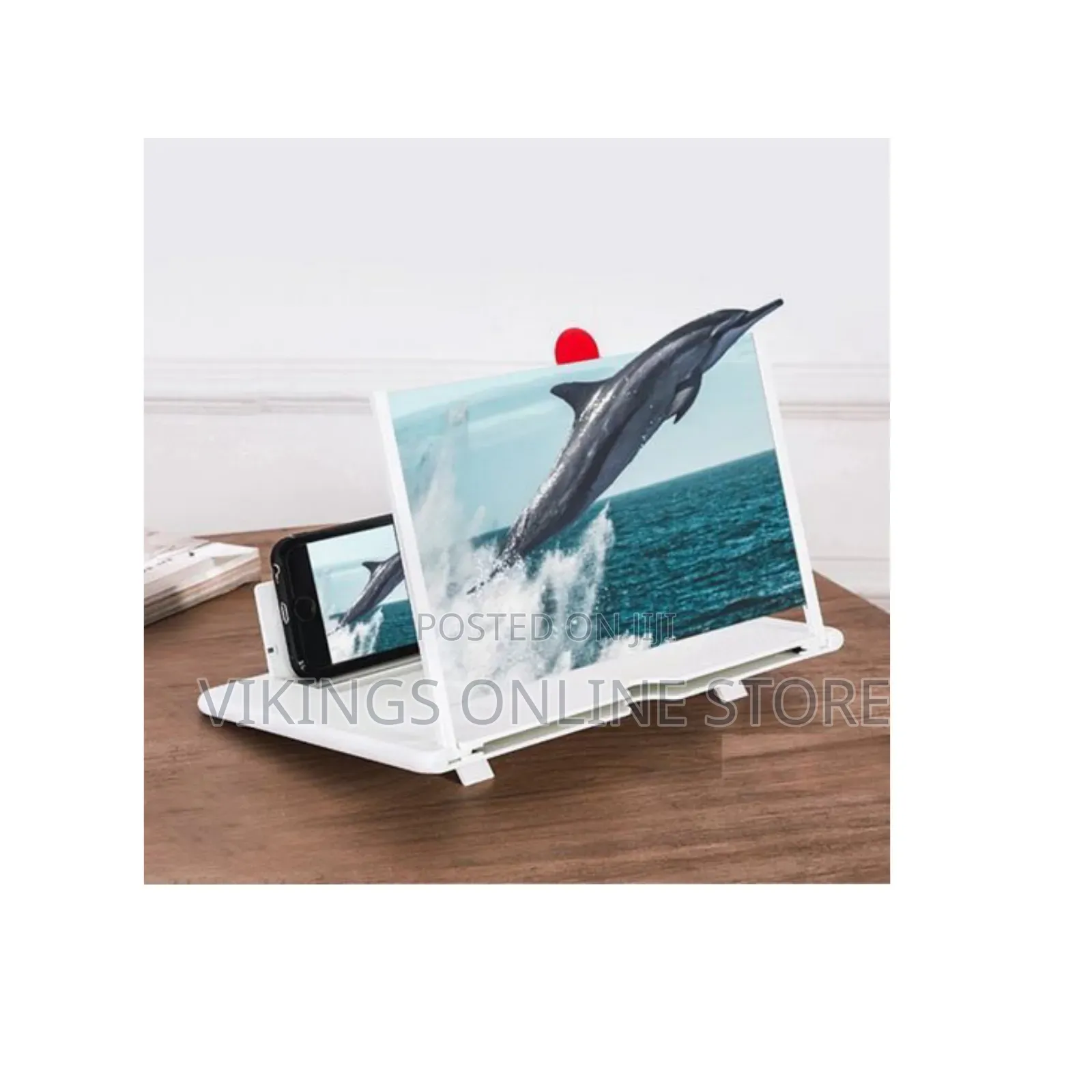 Mobile Phone Screen Magnifier, Amplifier With Holder Stand, White