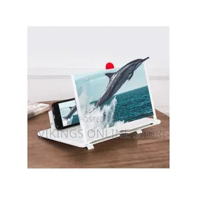 Mobile Phone Screen Magnifier, Amplifier With Holder Stand, White