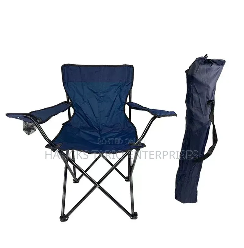 Folding Camping Chair (Often Referred to as an Outdoor Quad Chair).