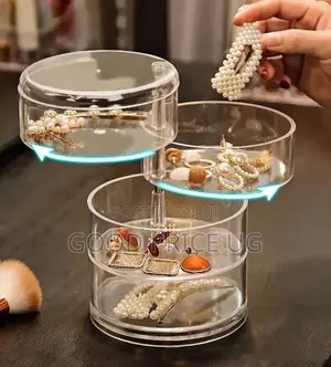 360-Degree Rotating Acrylic Jewelry Organizer
