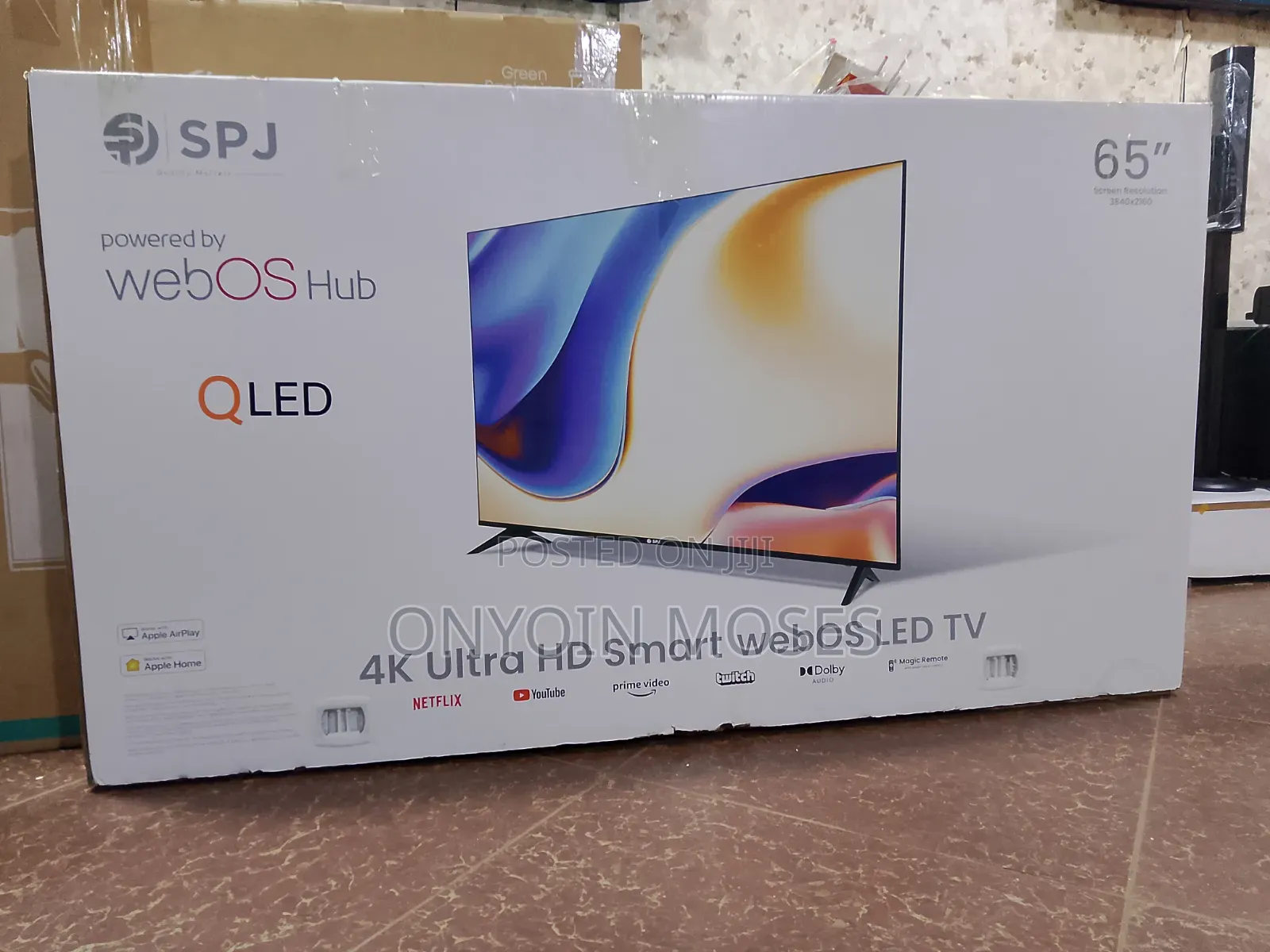 New 65" SPJ Qled Ultra Hd Smart Webos Led TV